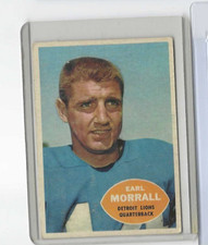1960 Topps Vg Earl Morrall Detroit Lions #41