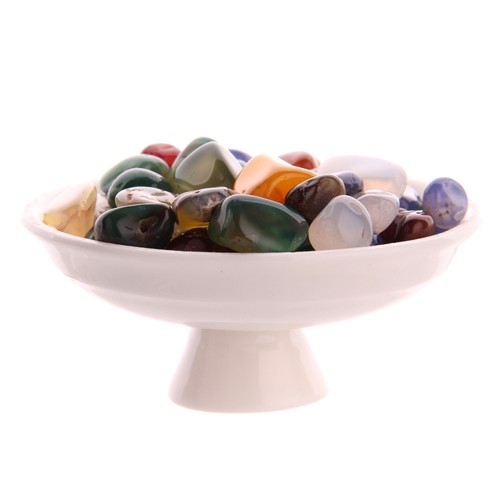 Agata Colorata Ghiaia Agate Rocce Pietra Naturale Caduta Mix - Foto 7 di 8
