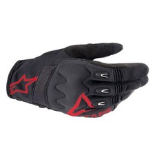 Alpinestars Techdura Motorcycle Gloves - Fire Red/Black 35645243131