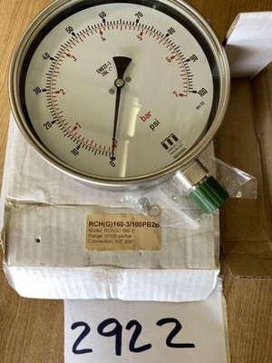 Sterling ITI RCH(G) 160-3/100PB2B MANOMETER 100 PSI/7BAR 1/2'' BSP