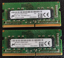 2x Micron 8GB 1x8GB PC4-2666V DDR4 SODIMM Laptop RAM