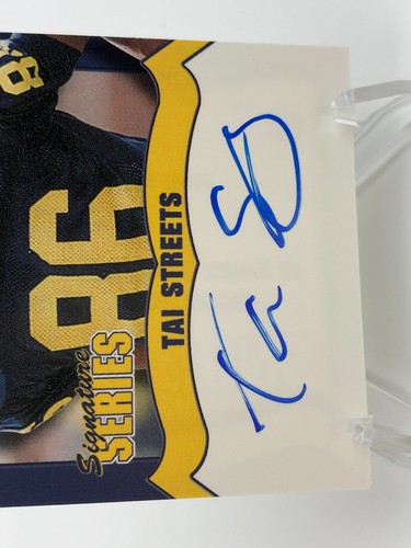TK Legacy TAI STREETS AUTO Card Signed M GO BLUE MGB15 MICHIGAN WOLVERINES - Picture 6 of 8