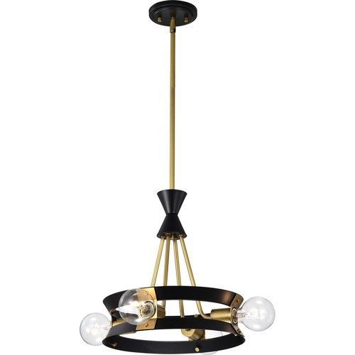 Nuvo Lighting 60/7864 Marsden Chandelier Matte Black - Picture 4 of 11