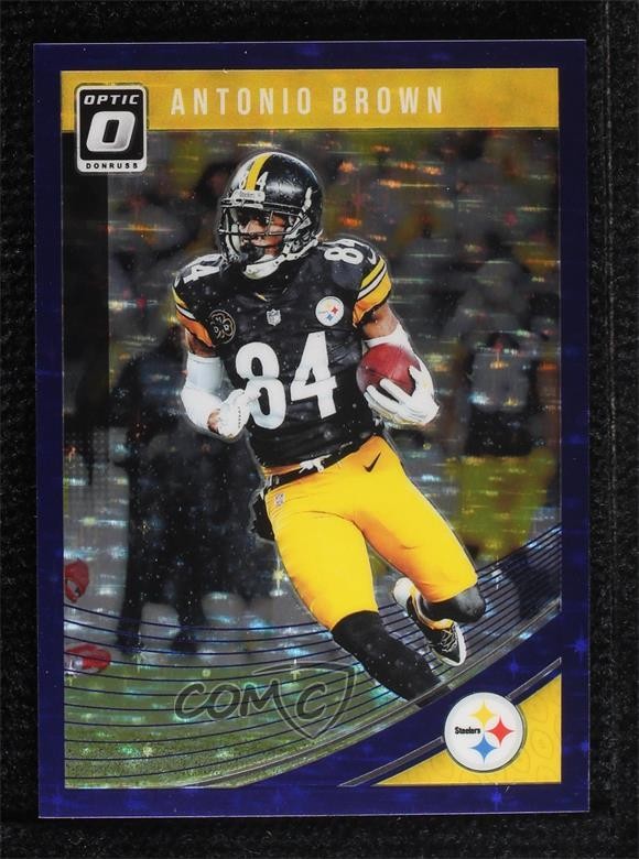 2018 Donruss Optic Purple Stars Prizm 7/25 Antonio Brown #85 7zf