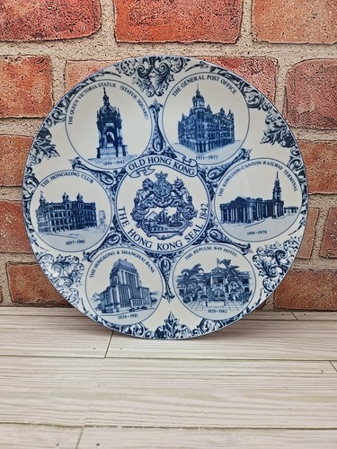 Placa de colección 1983 Gazeley Galleries “Old Hong Kong” - Edificios históricos - Imagen 1 de 8