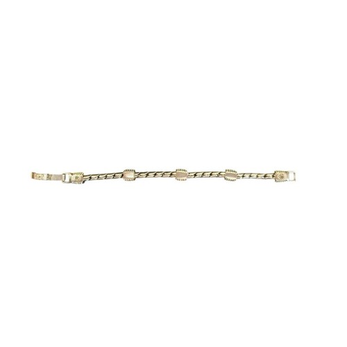 Women's 2 Piece Gold-Toned Clear Rhinestone Brighton Fashion Jewelry Bracelets - Picture 3 of 4