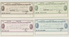 Lot 4 Notes Italian Notgeld1976-1977   La Banca Credito Agrario di Ferrera   UNC