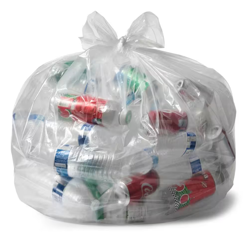 45-Gal. Clear Recyclingheavy Duty Trash Bags (100-Count) - Picture 5 of 12