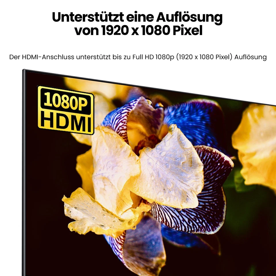 10m HDMI auf DVI Highend Kabel FULL HD 1080p Meter PC zu Monitor Beamer Adapter - Bild 4 von 4