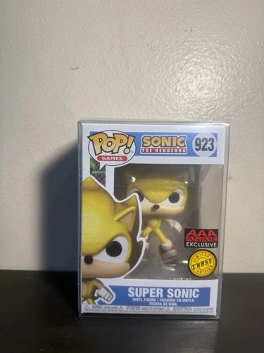 Funko Pop! Games Sonic The Hedgehog Super Sonic Chase #923 AAA Anime Exclusive