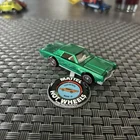 Hot Wheels redline Continental MK3 in Green + button