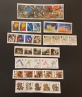 GB 1991 COMMEMORATIVE STAMPS YEAR PACK = 9 FINE USED SETS EX FDC ON PIECE #4242