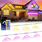 200Ft Permanent Outdoor Lights for House, RGB Halloween House Multicolor 