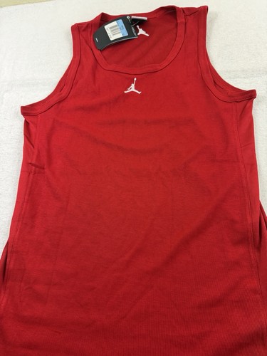 Nike Air Jordan Center Jumpman Ribbed Tank Top (2013) Deadstock Rot Herren Neu - Bild 2 von 4