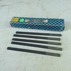 Grobet Swiss Die Files NOS 6” Type E, Fine Cut Four Sided. Qty 5