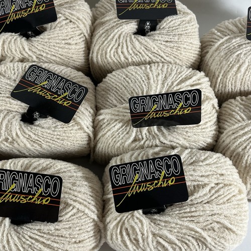 10 Grignasco Beige Muschi Wolle Garn Knäuel Lot, 50g (82% Extrafine Merino) Italy - Bild 12 von 15