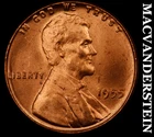 1955 Lincoln Wheat Cent - Choice Gem Brilliant Unc  No Reserve  #K2422
