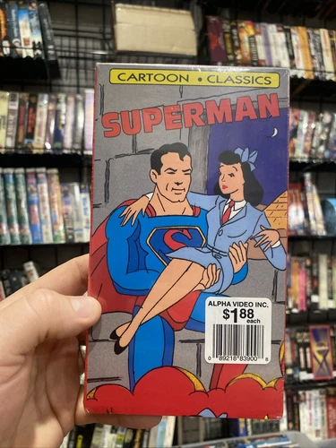 VTG 1991 VHS CARTOON CLASSICS SUPERMAN VOLUME 2-SEALED-NOS-1940S TV EPIDODES-HTF