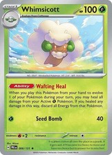 Whimsicott - 008/131 - Rare - Reverse Holo NM, English Pokemon Prismatic Evoluti