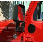 Mirror Relocation Brackets, Black, 2007 - 2018 Jeep Wrangler JK's 11025.04