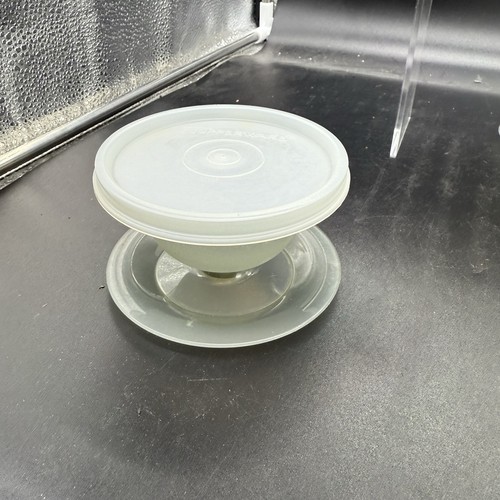 Vintage Tupperware Dessert Pudding Parfait Jello Cups With Lids Set of 5 Gray - Picture 4 of 4