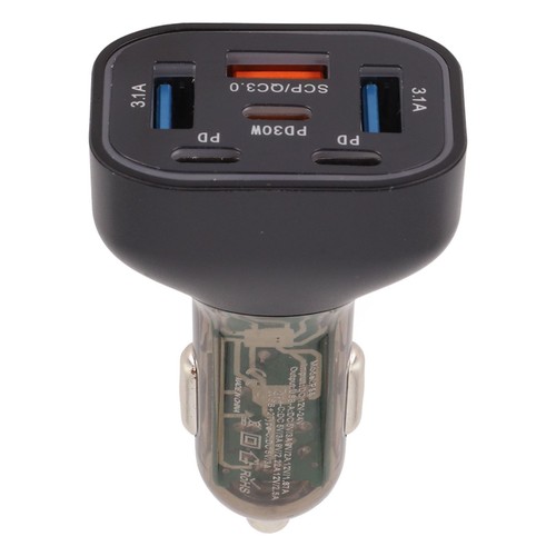 Adaptateur Chargeur Voiture Haute Puissance 63W avec 6 Ports USB pour Charge Rap - Photo 11 sur 12