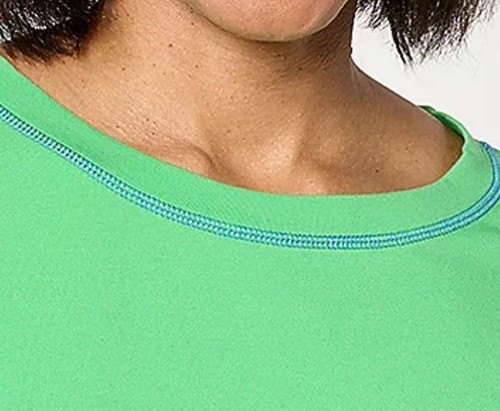 Belle Beach By Kim Gravel Primabelle Knit Set Of 2 High Low Tops Green/Blue Sz M - Picture 5 of 10