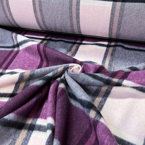 Checkered Coat Fabric Shirts Wool Clothing Soft Decor - Picture 17 of 56
