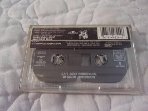 DOOMSDAY NEWS III THRASHING EAST LIVE CASSETTE KREATOR CORONER SABBAT TANKARD - Picture 2 of 11