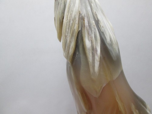 Hand carved horse from cow horn - 11 3/4" High - Picture 12 of 14