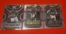 2022 Prizm Breece Hall  Emergent Rookie RC #E-11 Jets + sauce gardner + johnson