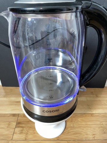 Cosori Model CO117-DK Clear Black Electric Original Glass Kettle Used - Picture 8 of 10