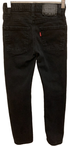 LOT of 2 Boys Skinny Denim Jeans-Levi's 510 Black & Old Navy Gray (Size 8) - Picture 4 of 8