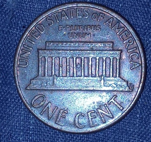 1974d Lincoln Cent - Mint Mark Repunch D/D, B IN LIB DBL, Reverse Cent Doubling - Picture 2 of 2