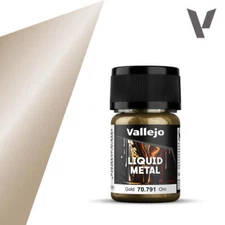 Vallejo Model Color 70791 Metallic Liquid Gold 35ml Bottle