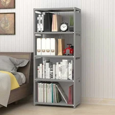 4 Cube Bookcase Corner Rack Storage Stand Display Bookshelf Shelving Organizer