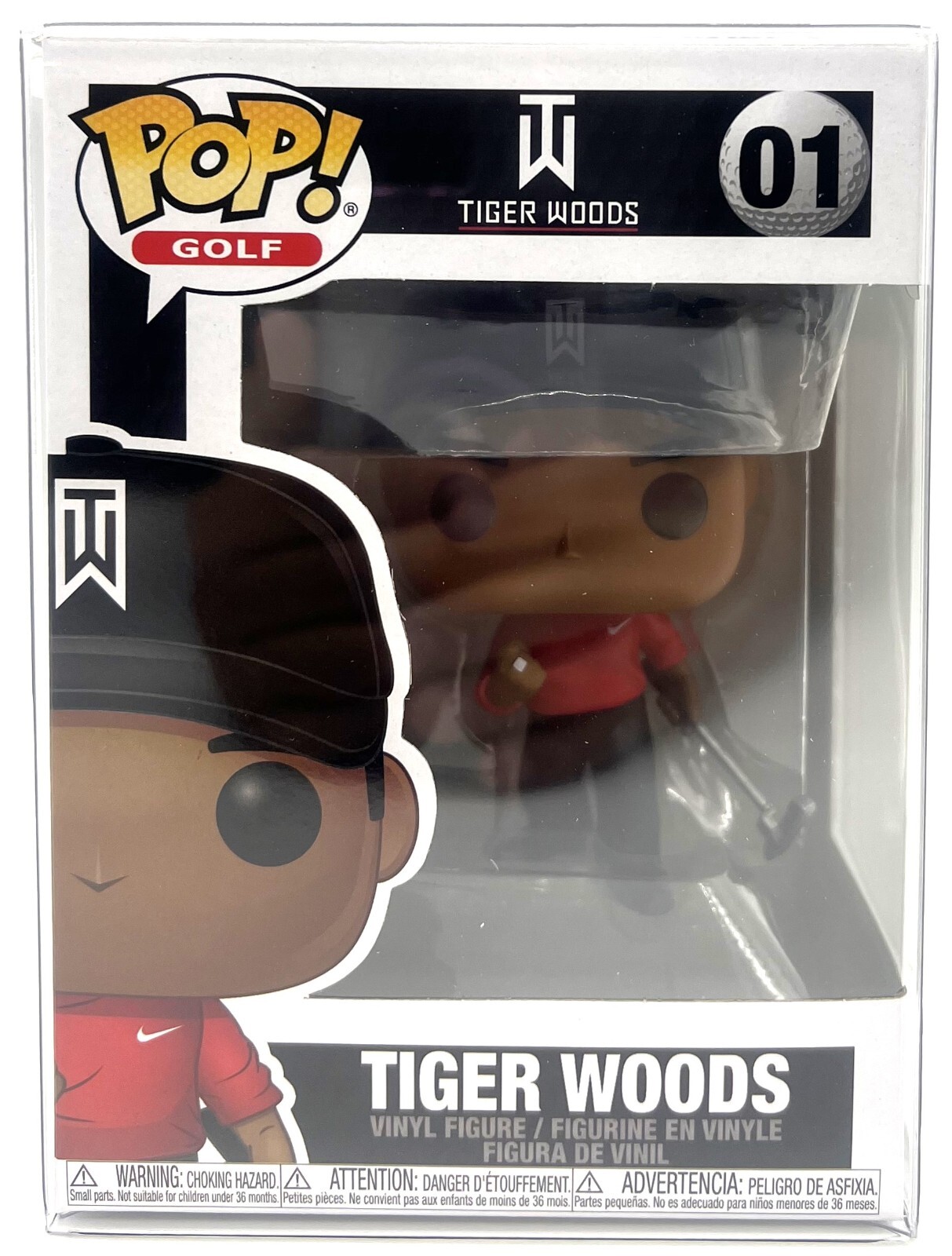 Funko Pop! Спортивный гольф Tiger Woods #01 с защитой от ударов