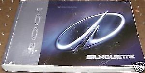 2001 OLDSMOBILE SILHOUETTE FACTORY ORIGINAL OWNERS MANUAL INSTRUCTION BOOK NICE 