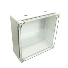 Hoffman Q303013PCICC Plastic Enclosure 300mm x 300mm x 131mm Clear Cover *Holes*