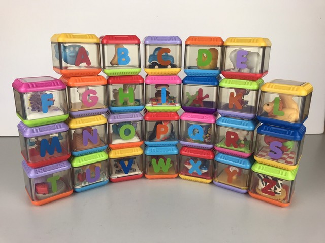 Fisher Alphabet Peek a Blocks Complete Set of 26 With Carry Case Ship for sale online | eBay