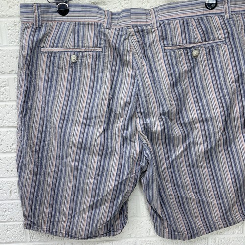 CUTTER & BUCK Sz 42 Multicolored Striped Cotton Seersucker Bermuda Shorts • VG‼ - Picture 5 of 8