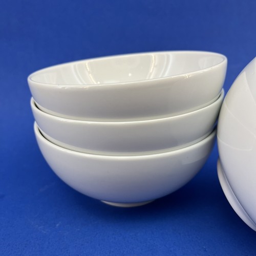 IKEA 365 Read 5” Set Of 4 White Rice Dessert Bowls Mint Stoneware Thailand 21986 - Imagen 3 de 10