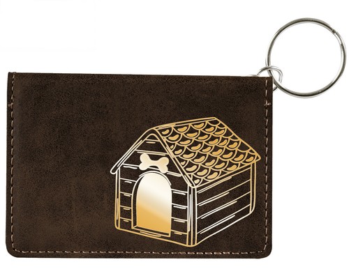 Home Sweet Bone Laser Engraved Leatherette Keychain Wallet - Picture 16 of 18