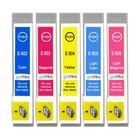 5 Ink Cartridges C/M/Y/LC/LM  for Epson Stylus Photo PX660, PX800FW R285 RX685 
