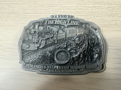 Vintage 1986 The High Line Durango & Silverton Railroad Buckle by C&J - Picture 6 of 13