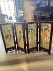 Vintage Rare Wooden Folding Table Dividers. Beautiful Piece Of Art.Rare
