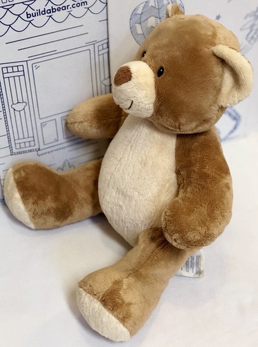 Build a Bear Velvet Hugs Brown Tan Plush Teddy Asthma Allergy Infant Safe Doll - Picture 3 of 12