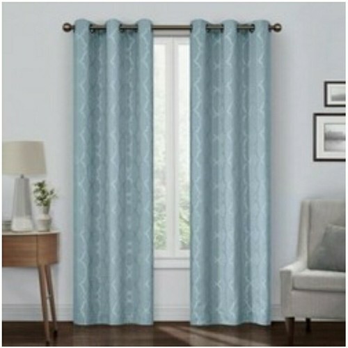 2 Pack Eclipse Blackout Curtains Blue New 40 X 84 Grommet Brand 2 Pack Eclipse Blackout Curtains Blue, Blackout Curtains Grommet 84