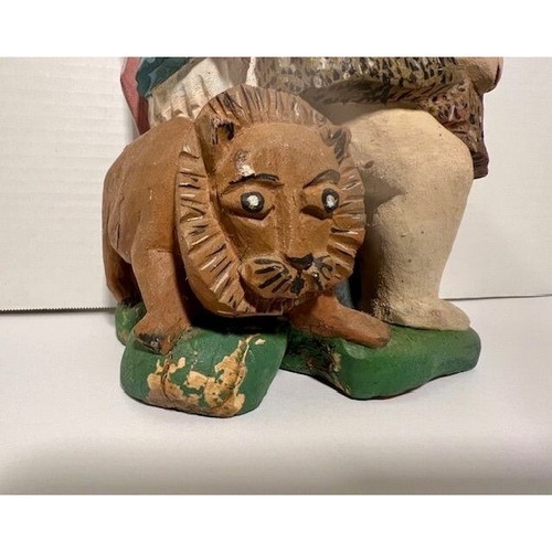 Original Polish FolkArt Carving Adam and Eve Expelled from the Garden Religious - Picture 4 of 7