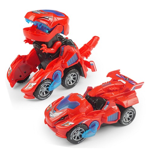 Transforming Dinosaur LED Car Transformer Toy Car Gift for Kids 3+ Years Old - Picture 25 of 26